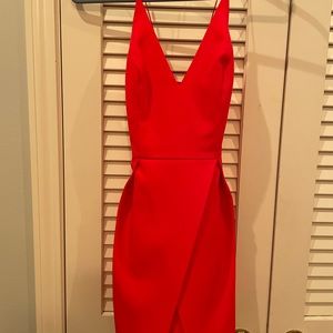 TopShop hot pink cocktail dress